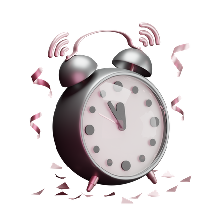 Classic Alarm Clock  3D Illustration