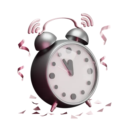 Classic Alarm Clock  3D Illustration