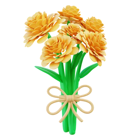 クラシックなダリアの花束  3D Icon