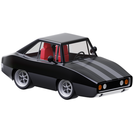 クラシックなダッジ チャージャー  3D Icon