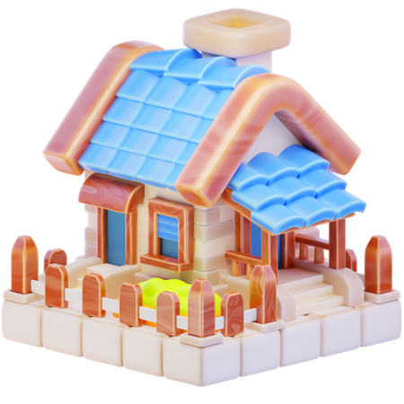 Classic House  3D Icon