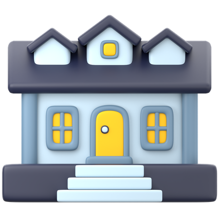 Classic House  3D Icon