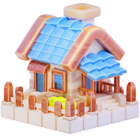 Classic House  3D Icon