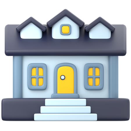 Classic House  3D Icon