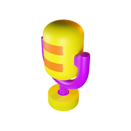 Classic Microphone  3D Icon