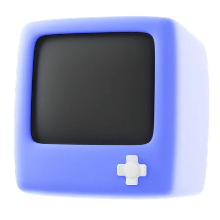 Classic Gaming Monitor 3D Icon