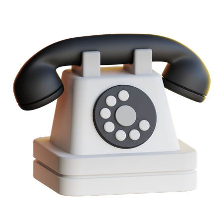 Classic Phone  3D Icon