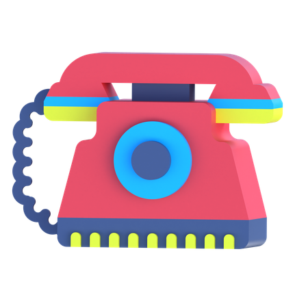 Classic Phone  3D Icon