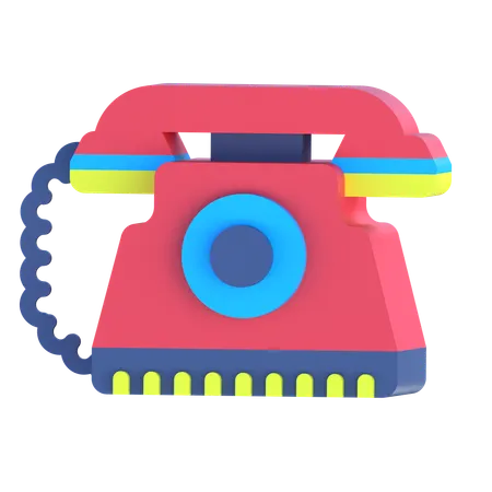 Classic Phone  3D Icon