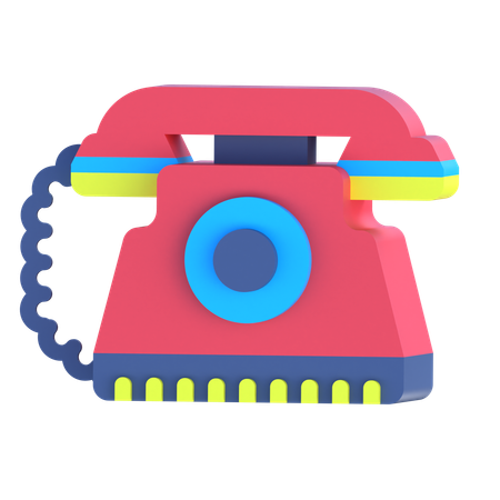 Classic Phone  3D Icon