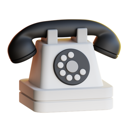 Classic Phone  3D Icon