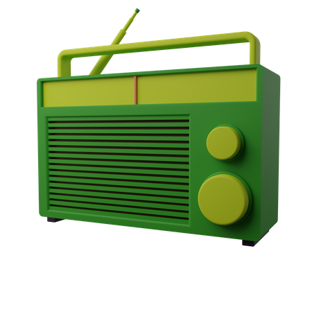 Classic Radio 3d Icon 3D Icon