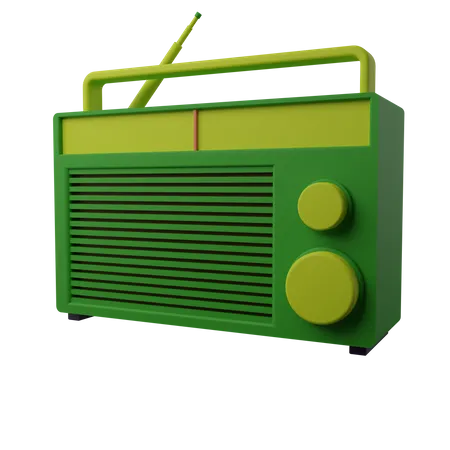 Classic Radio 3d Icon 3D Icon