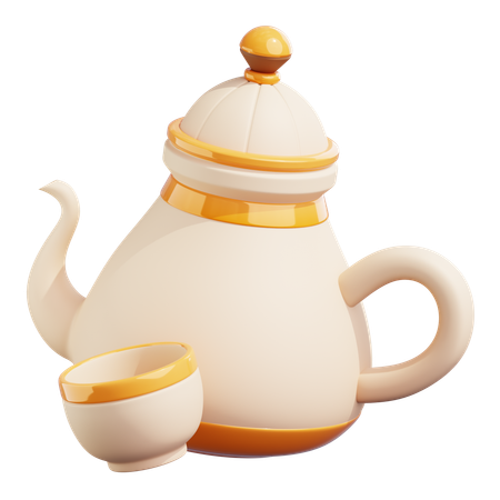 Classic Teapot  3D Icon