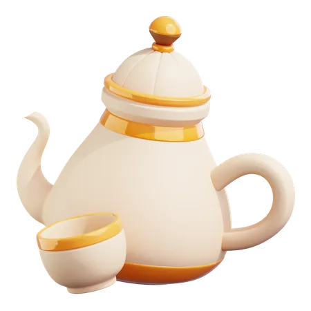 Classic Teapot  3D Icon