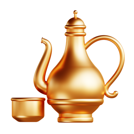 Classic Teapot 3D Illustration