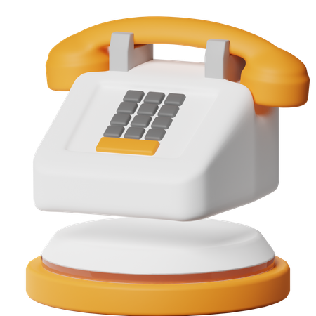 Classic Telephone  3D Icon