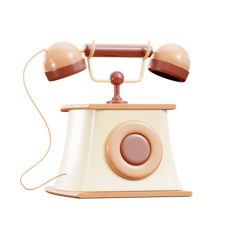 Classic Telephone  3D Icon