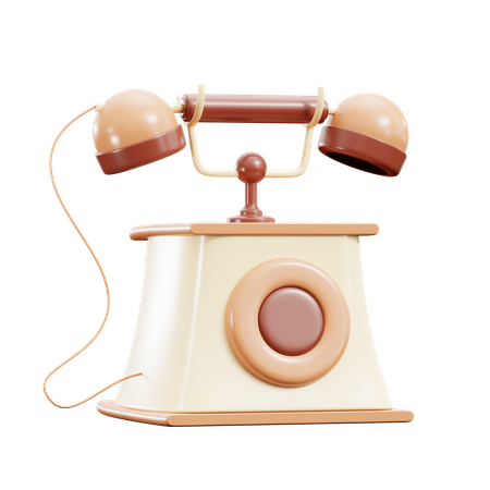 Classic Telephone  3D Icon