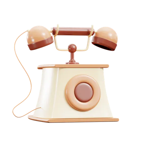 Classic Telephone  3D Icon