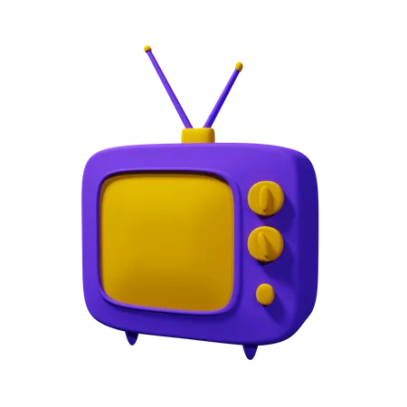 Classic television 3D Icon