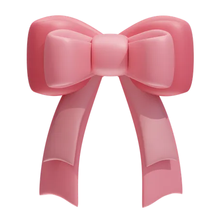 Classic Wide Ribbon Bow  3D Icon