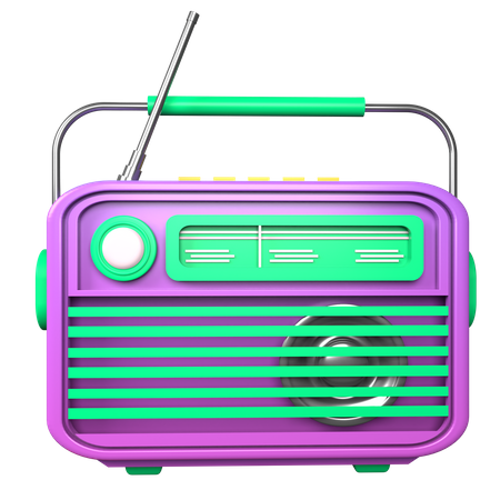 Classical Radio  3D Icon