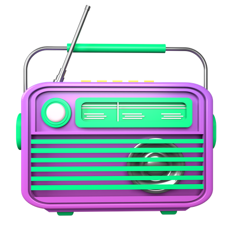 Classical Radio  3D Icon