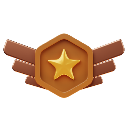 Classificação bronze  3D Icon