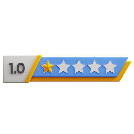 Uma das cinco estrelas  3D Icon