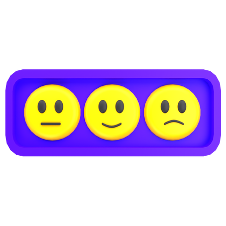 Classificação de emoticons  3D Icon