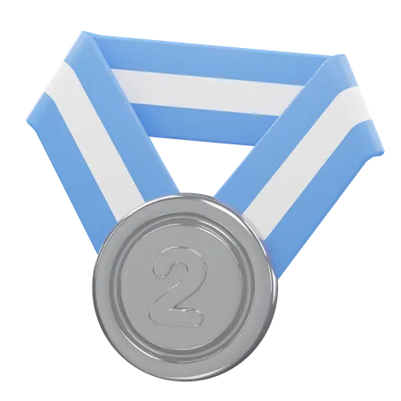 Medalha Rank 2  3D Icon