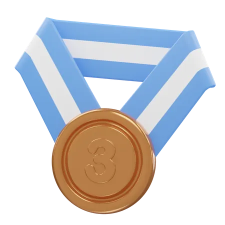 Medalha Classificação 3  3D Icon