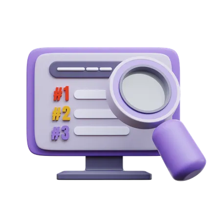 Classificação de pesquisa  3D Icon