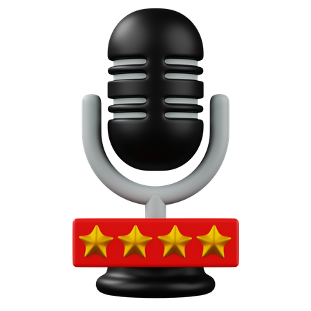 Classificação do podcast  3D Icon