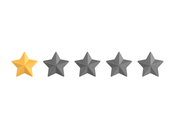 Classificação de uma estrela  3D Icon