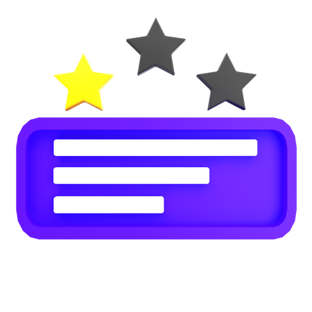 Estrela de classificação  3D Icon