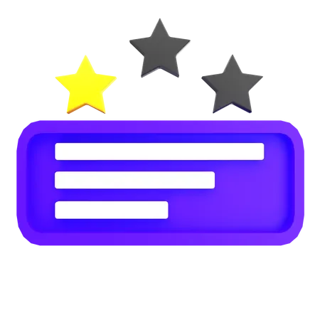 Estrela de classificação  3D Icon