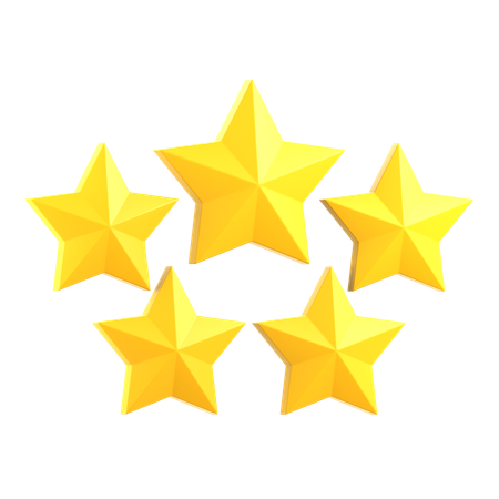 Estrelas de classificação  3D Icon