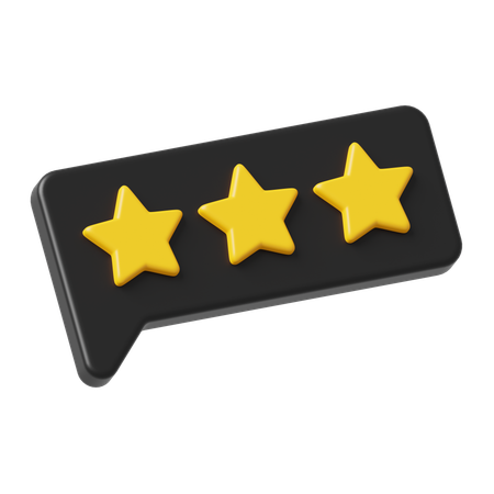 Classificação por estrelas  3D Icon