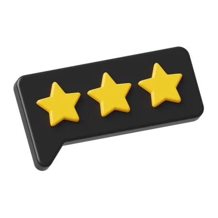 Classificação por estrelas  3D Icon