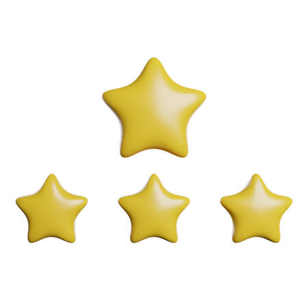 Classificação por estrelas  3D Icon