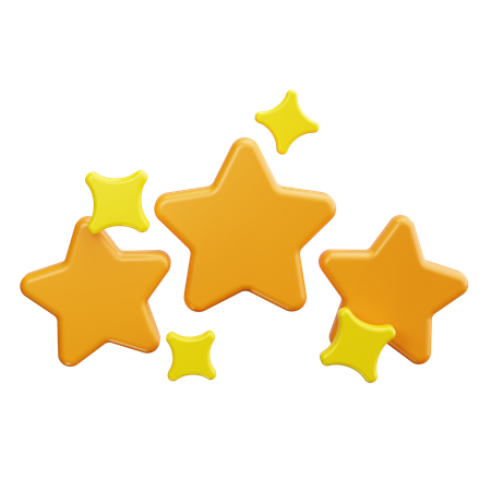 Classificação por estrelas  3D Icon