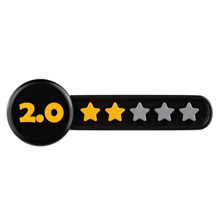 Classificação por estrelas 2  3D Icon