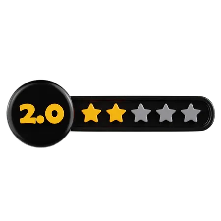 Classificação por estrelas 2  3D Icon