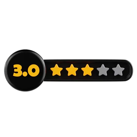 Classificação por estrelas 3  3D Icon