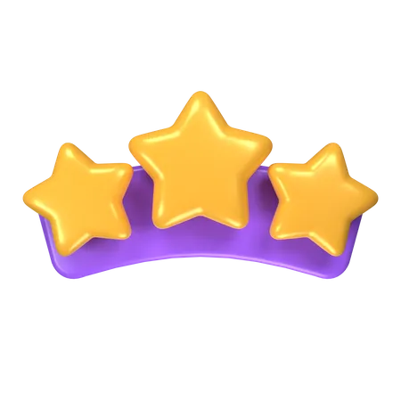 Classificação por estrelas  3D Icon