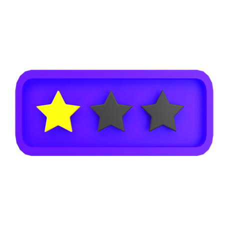 Classificando uma estrela  3D Icon