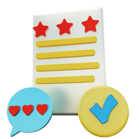 Classificação verificada  3D Icon