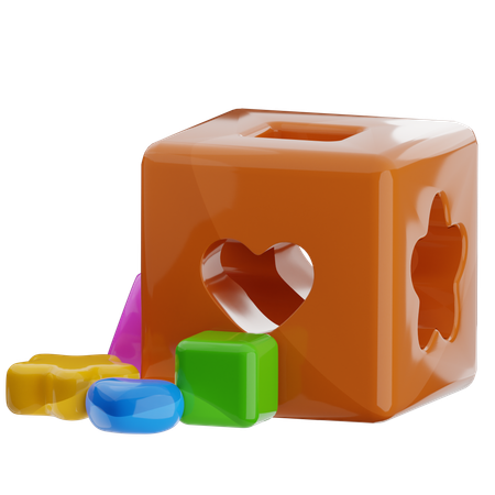 Classificador de formas  3D Icon